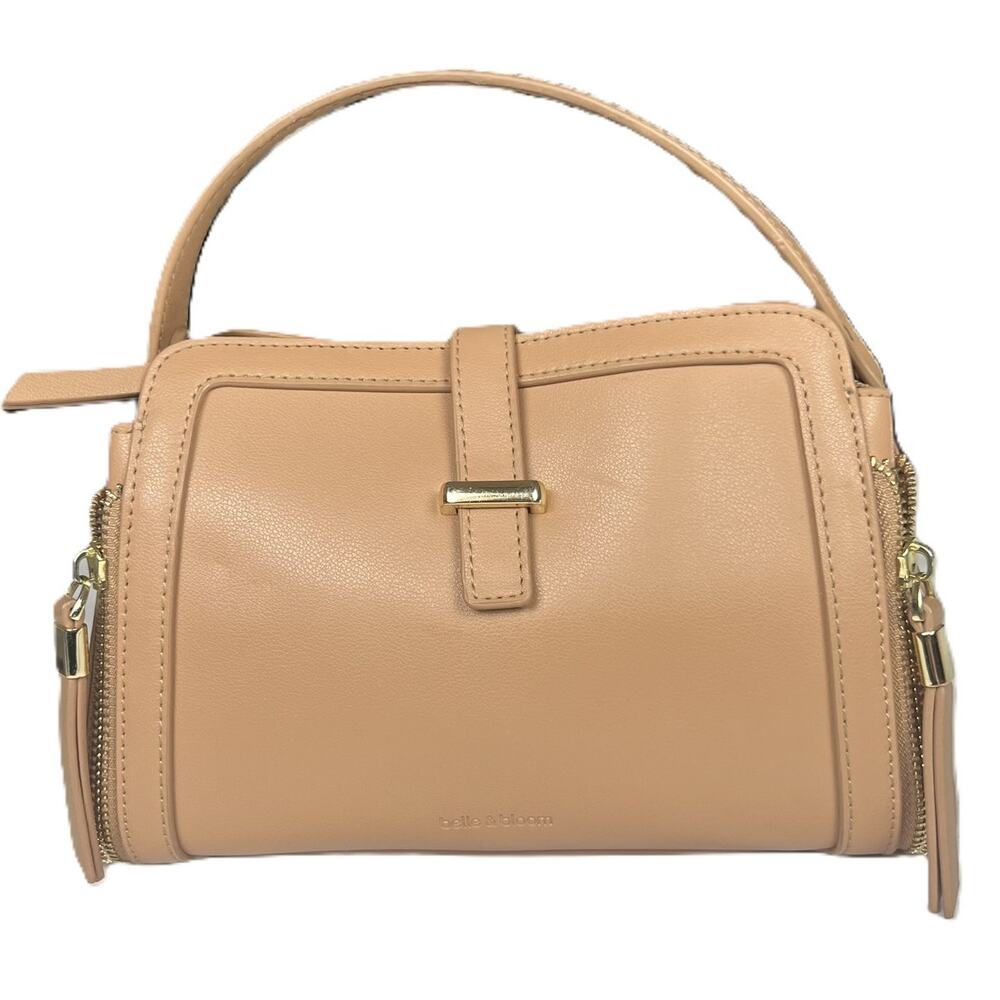 Belle & Bloom Your Girl Cross-Body Bag Handbag Purse Light Brown